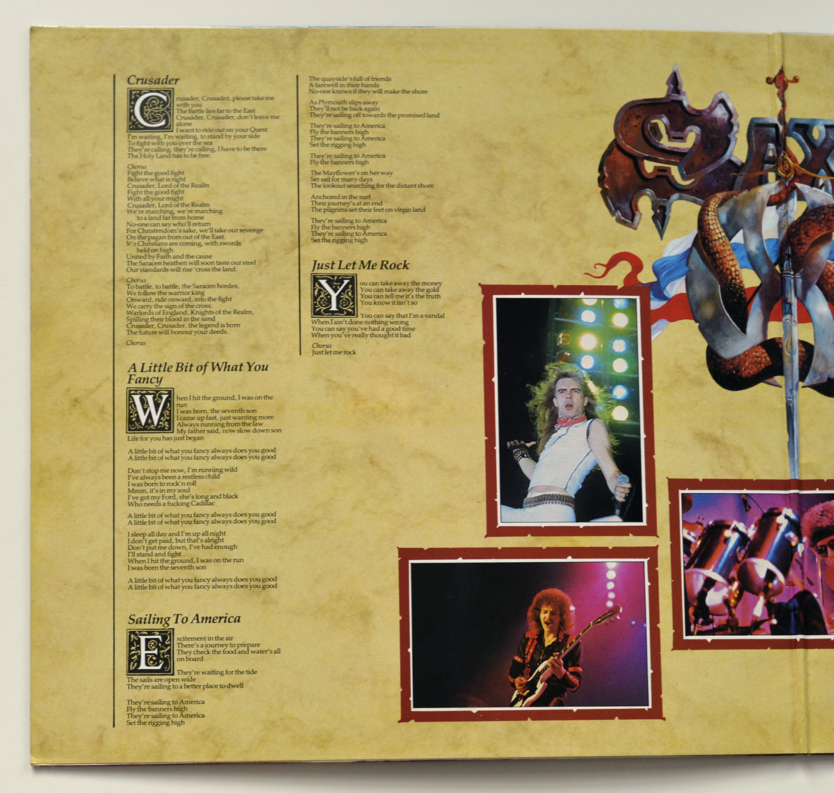 High Resolution Photo #12 SAXON - Crusader NWOBHM FOC